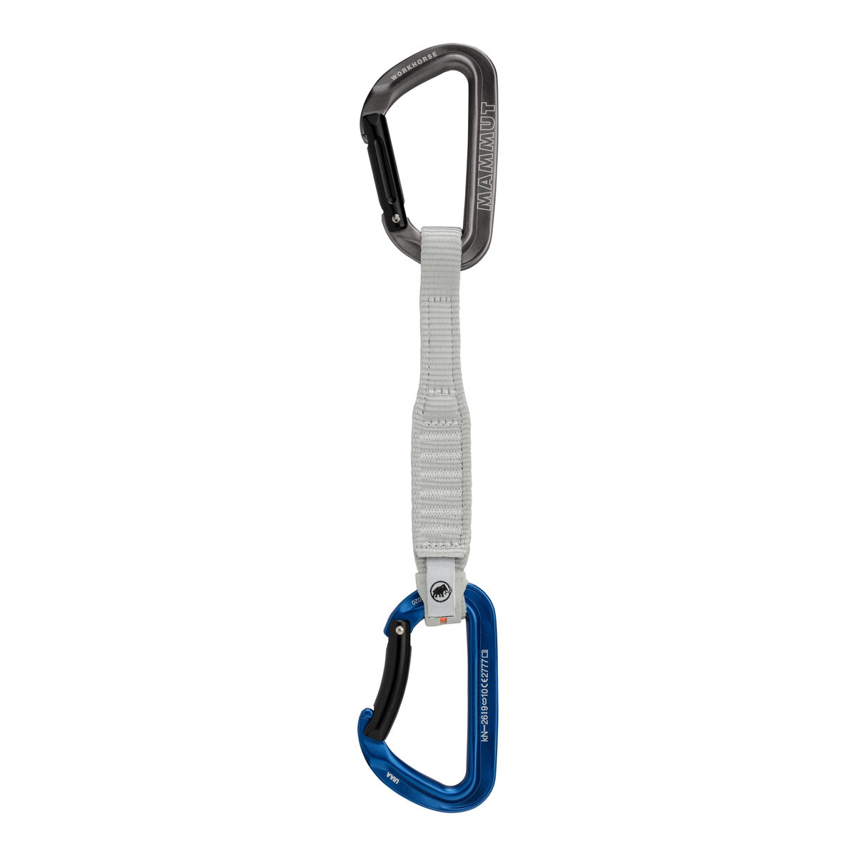 Carabiniera Mammut Workhorse Keylock 17 cm Quickdraw Grey-Blue
