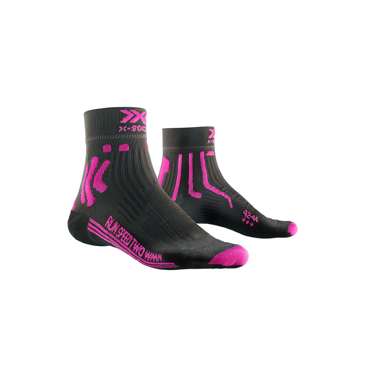 Sosete X-Bionic Speed Twi 4.0 Dolomite Grey/Neon Flamingo