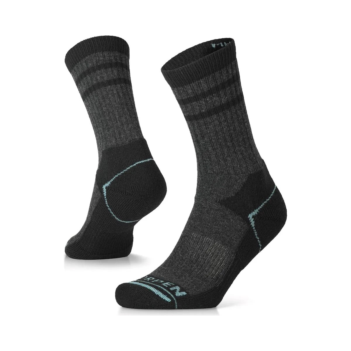 Sosete Drumetie Lorpen Wool Hike 2 Pack Crew Whales Grey/Blue