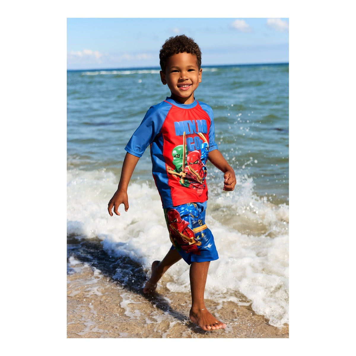 Bluza de Baie Baieti cu UPF 40+ Lego Wear LWAIKO 307 Blue