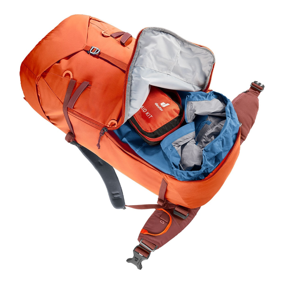 Rucsac Alpinism Femei Deuter Guide 42+8L SL Papaya-Redwood