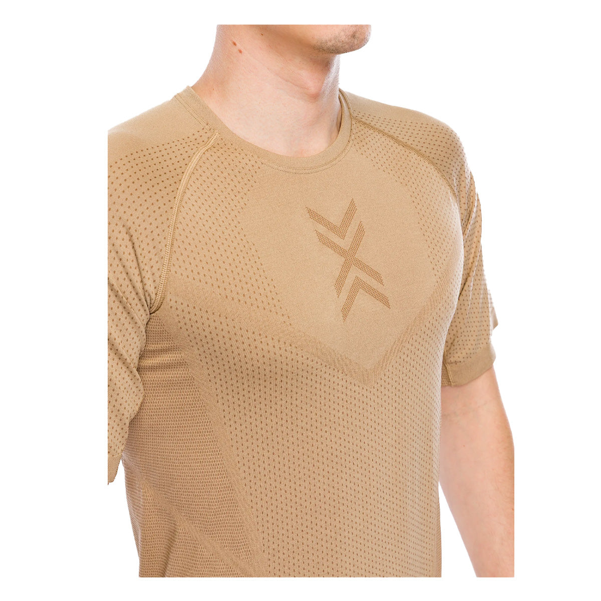 Tricou Barbati X-BIONIC Xceed Run Sand-Dark Sand