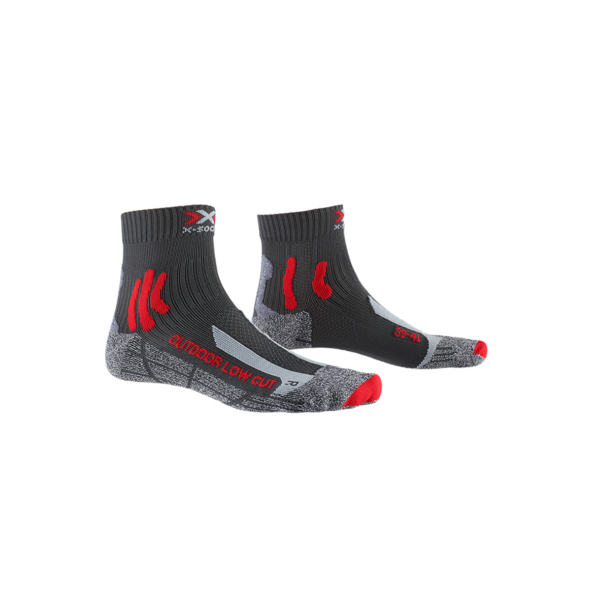 Sosete Unisex X-BIONIC Trek Outdoor Low Cut Anthracite-Red