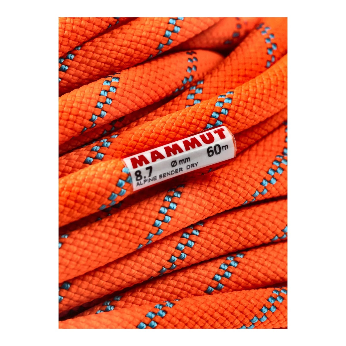 Coarda Dinamica Mammut Alpine Sender Dry 60M Vibrant Orange Ocean