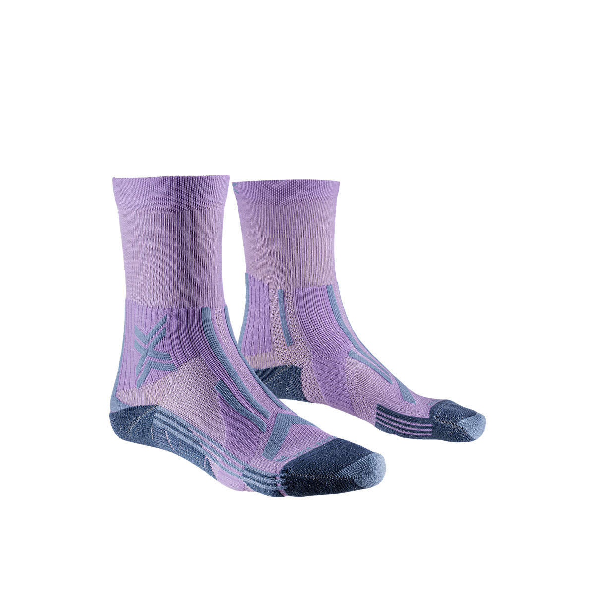 Sosete Femei X-Bionic Trailrun Perform Crew Orchid/Sunset Blue