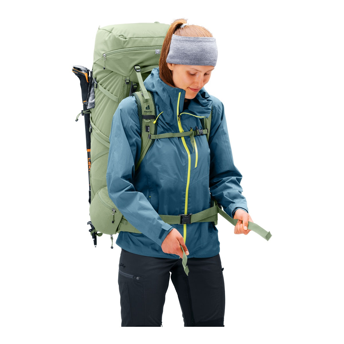 Rucsac Munte Femei Deuter Aircontact Core 55+10 SL Grove Ivy