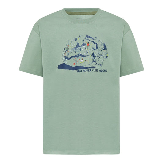 Tricou Copii Mammut Base T-Shirt Climbing Willow