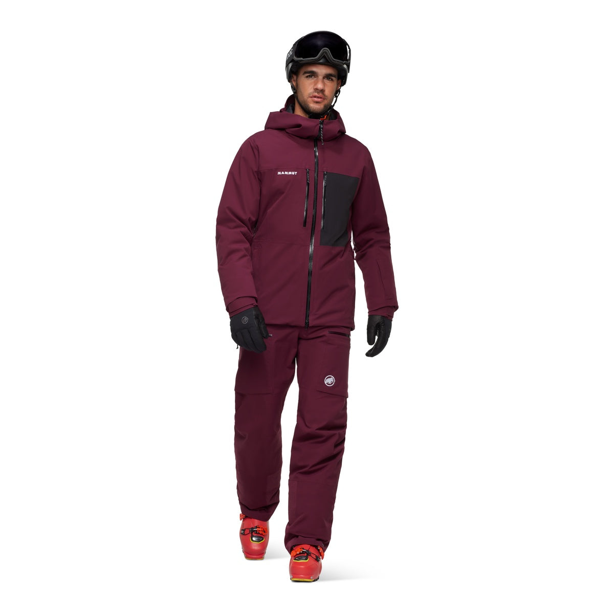 Geaca Schi Barbati Mammut Stoney HS Thermo Hooded Burgundy