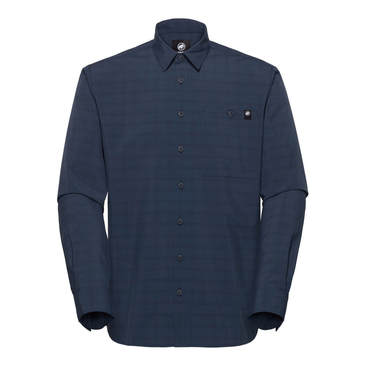 Camasa Barbati Mammut Lenni Longsleeve Marine-Black