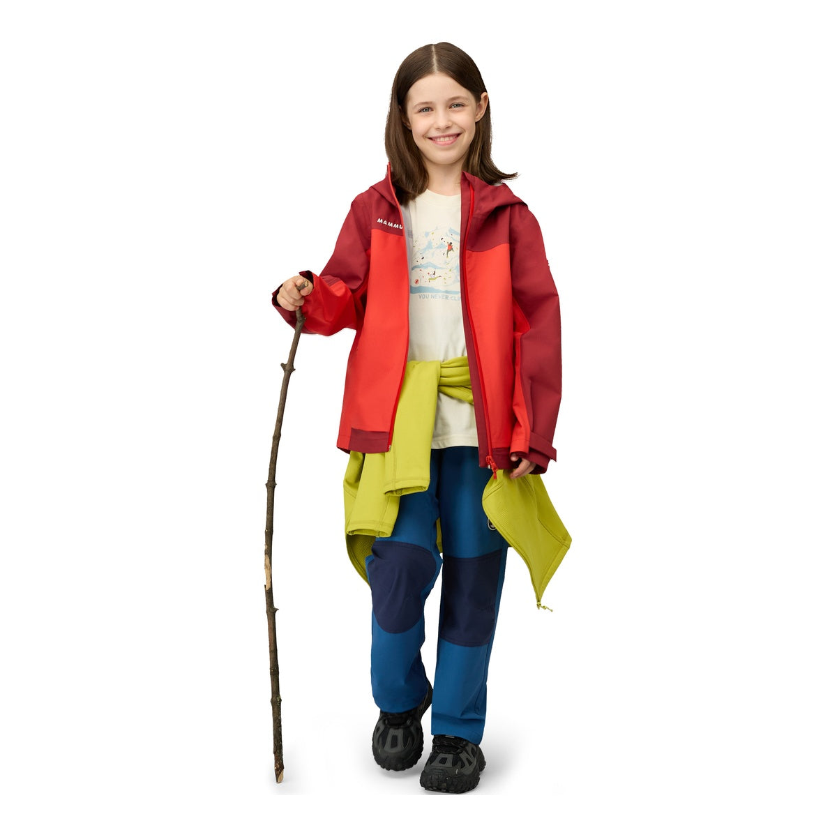 Jacheta Copii Mammut Taiss HS Hooded Mammut Red-Dark Mammut Red
