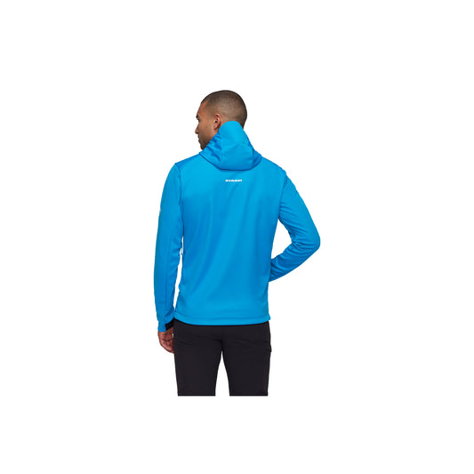 Jacheta Barbati Mammut Ultimate VII SO Hooded Glacier Blue
