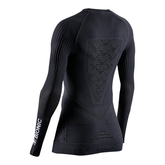 Bluza Femei X-Bionic Energy Accumulator 4.0 Lg Sl Wmn Opal Black/Arctic White