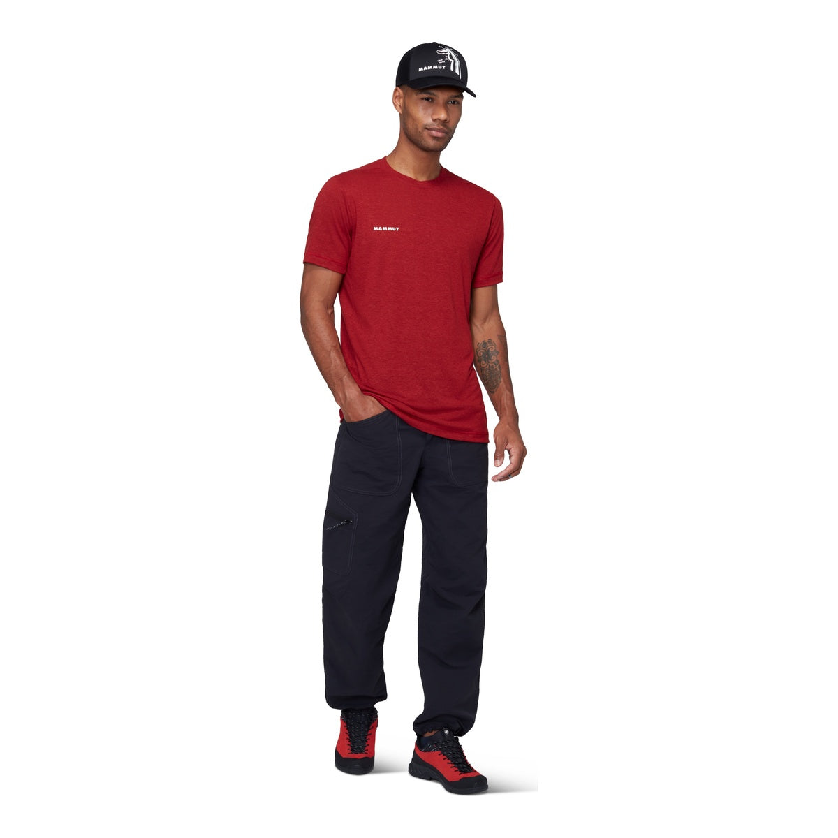 Tricou Barbati Mammut Massone Light Rosu