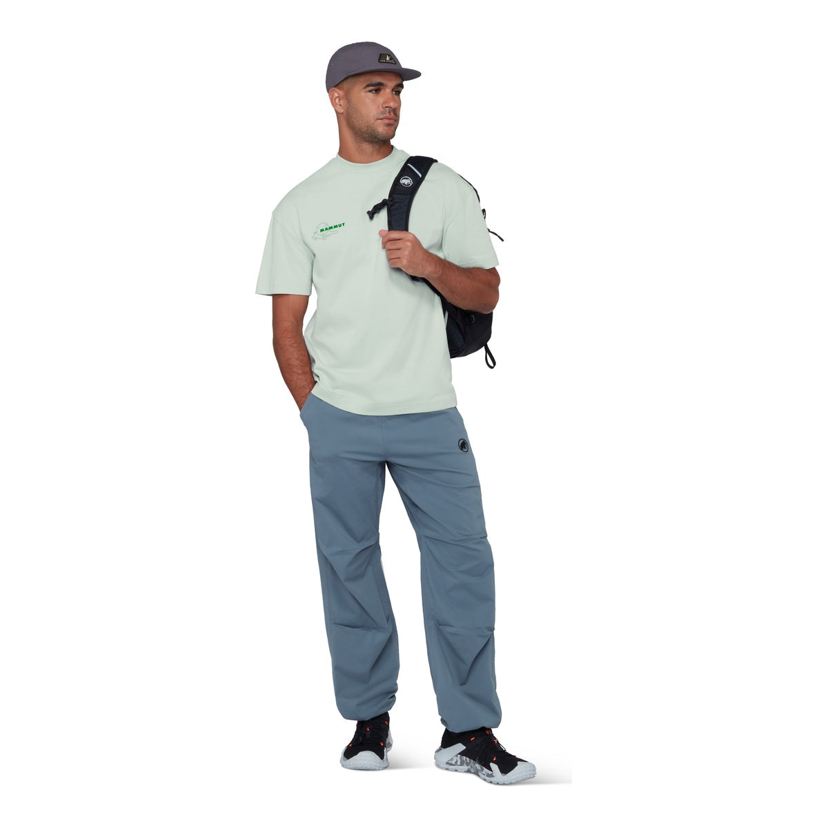 Tricou Barbati Mammut Base Relaxed Glacier Verde