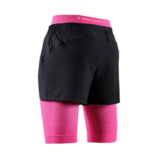 Pantaloni Scurti Femei X-BIONIC Effektor 2In1 X Black-Neo Pink