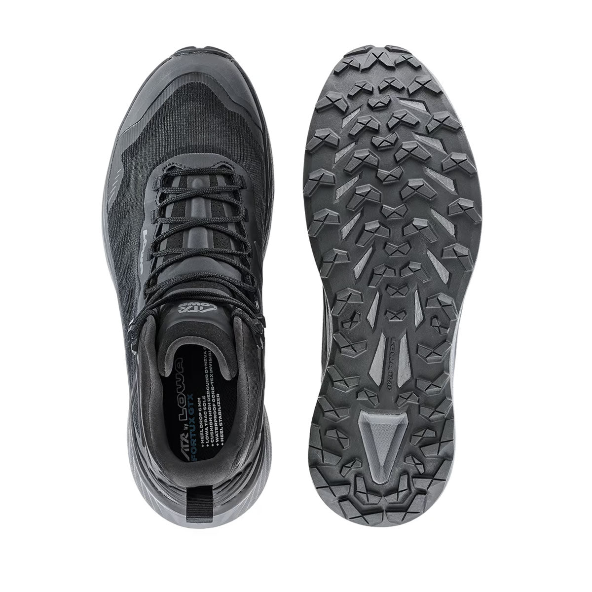 Pantofi Alergare Trail Barbati Lowa Fortux GTX Qc Black