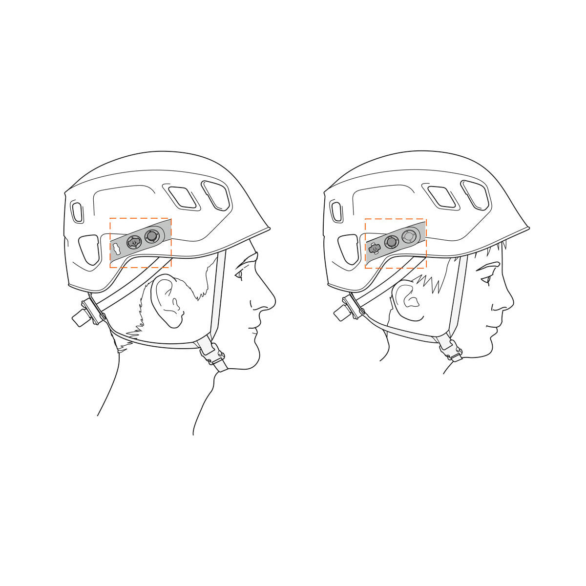 Casca Petzl Panga Orange 53-63 CM