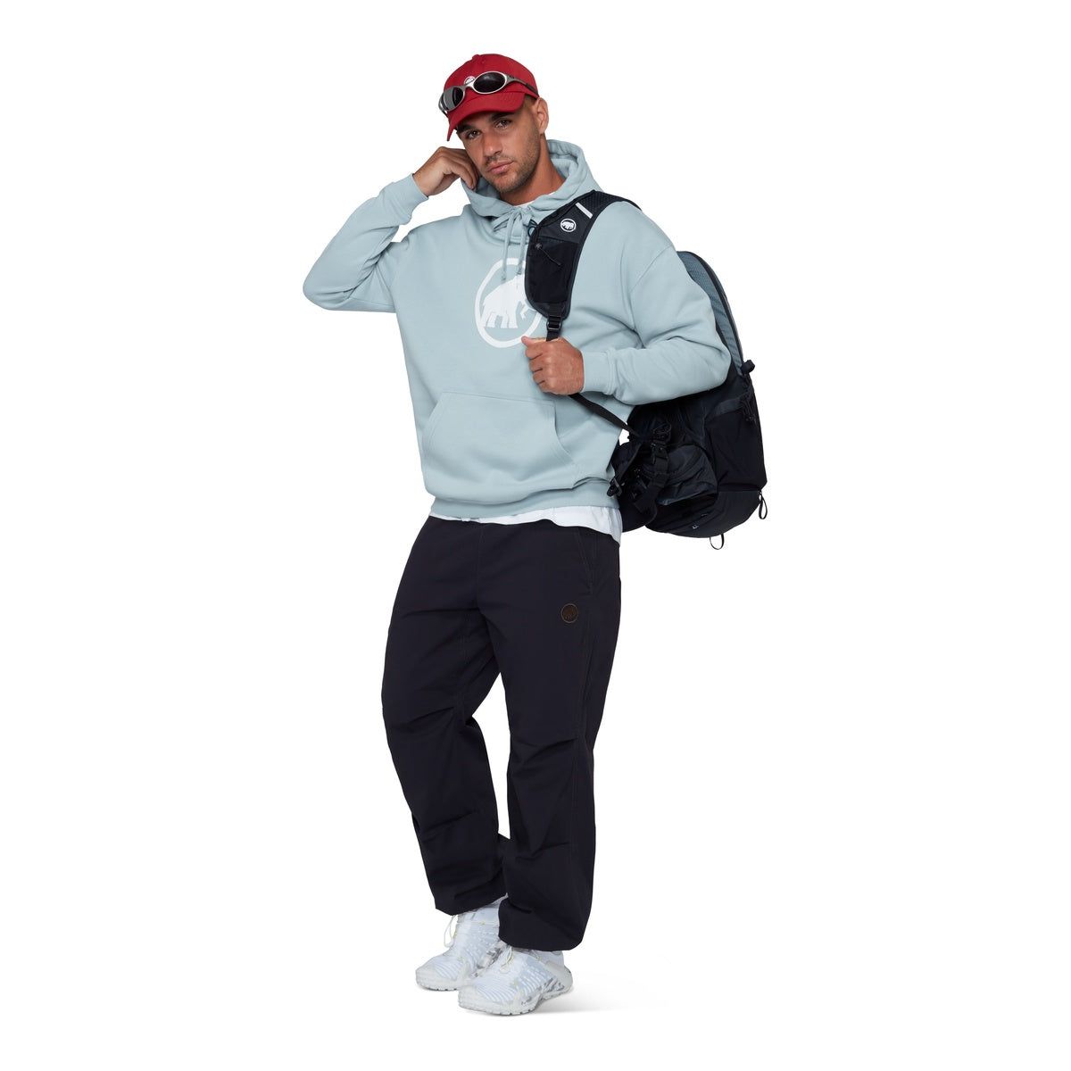 Hanorac Barbati Mammut Base ML Hoody Classic Nebla