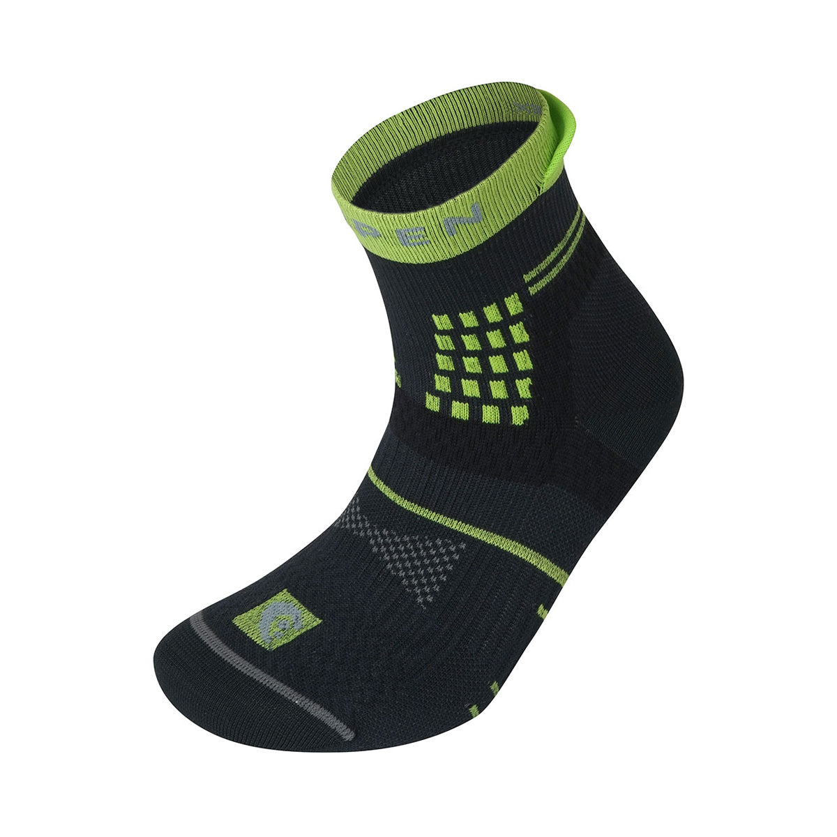Sosete Femei Lorpen X3Twc Trail Running Anthracite/Green