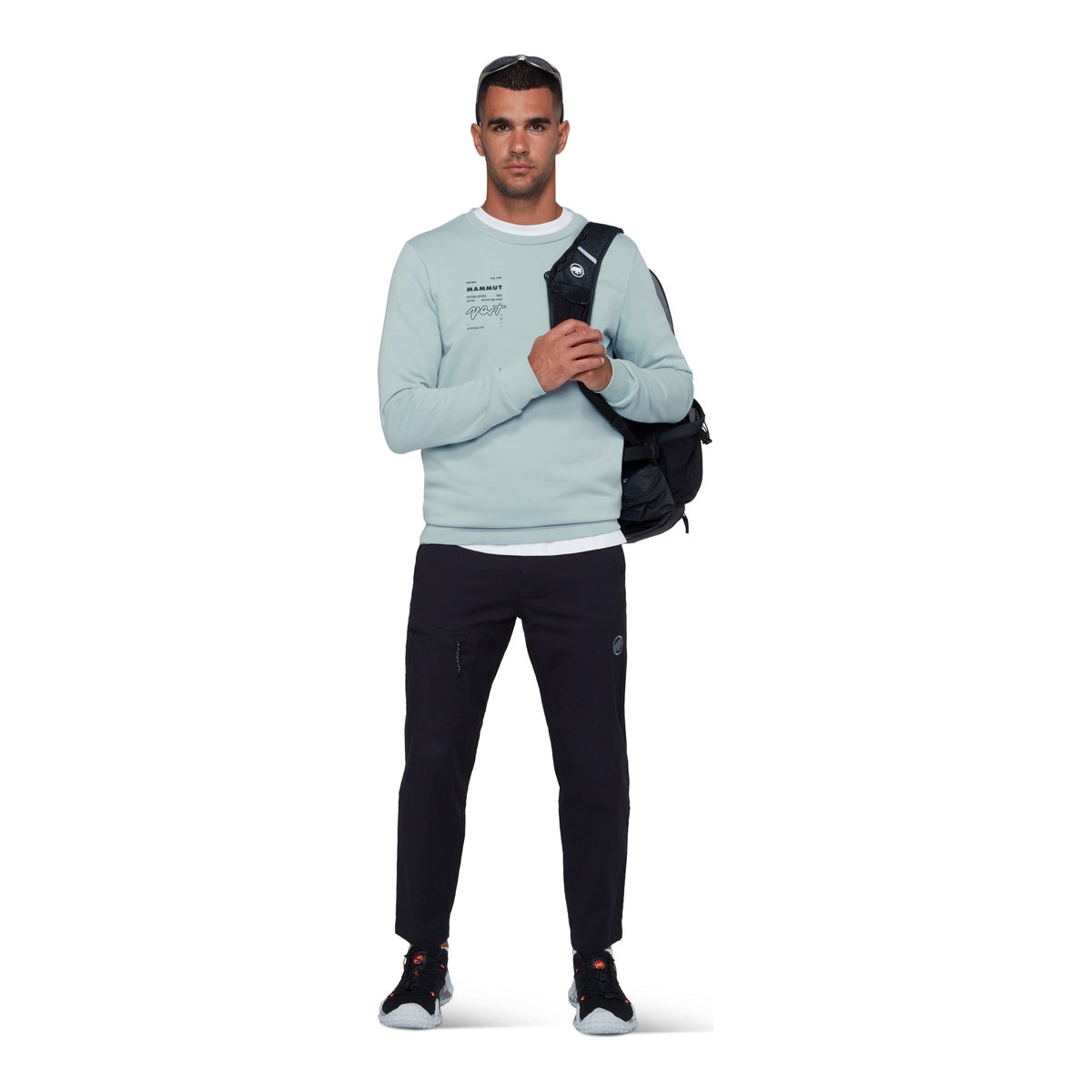 Bluza Barbati Mammut Core ML Crew Neck Vert Nebla