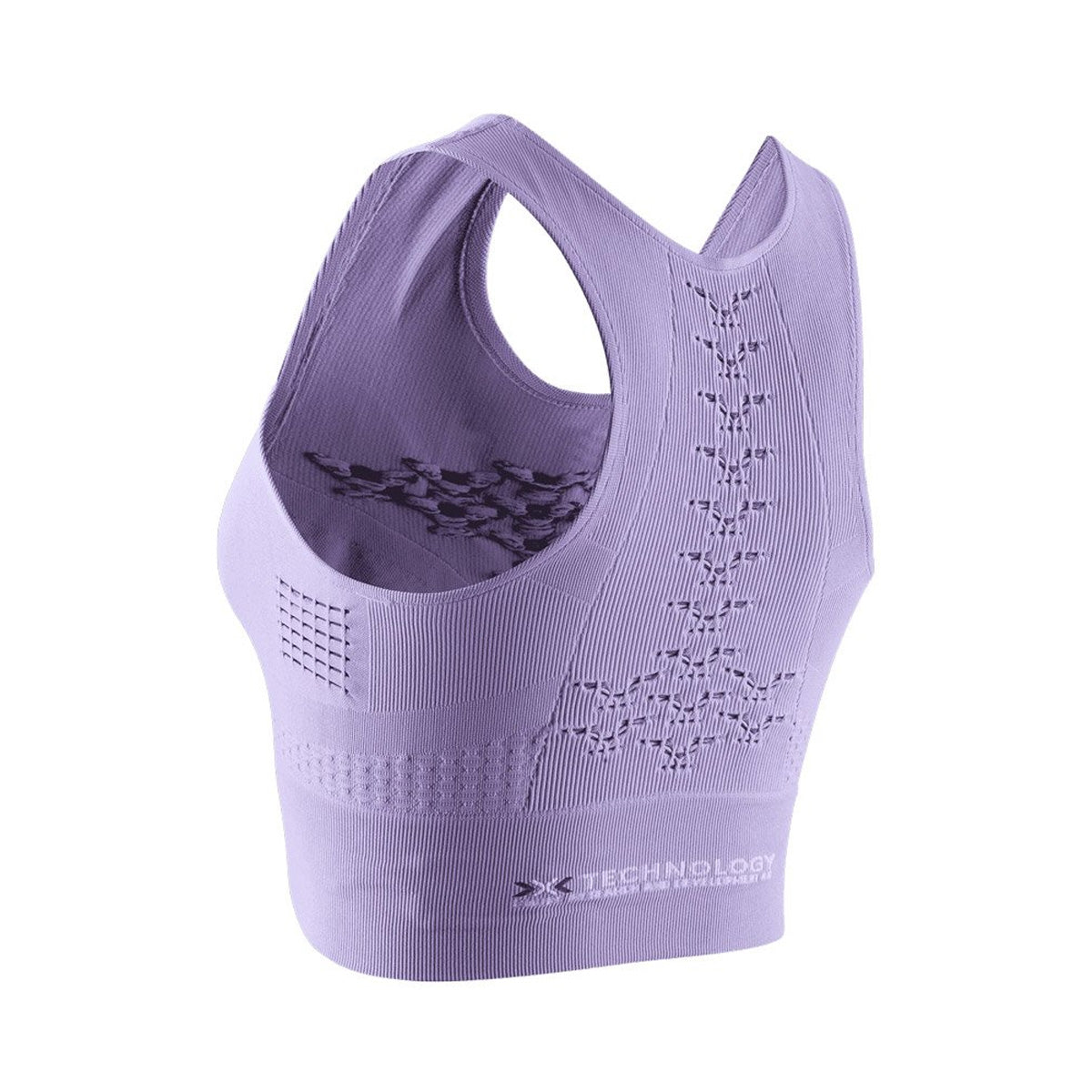 Top Femei X-BIONIC Energizer 4.0 Fitness Crop Bright Lavender-White