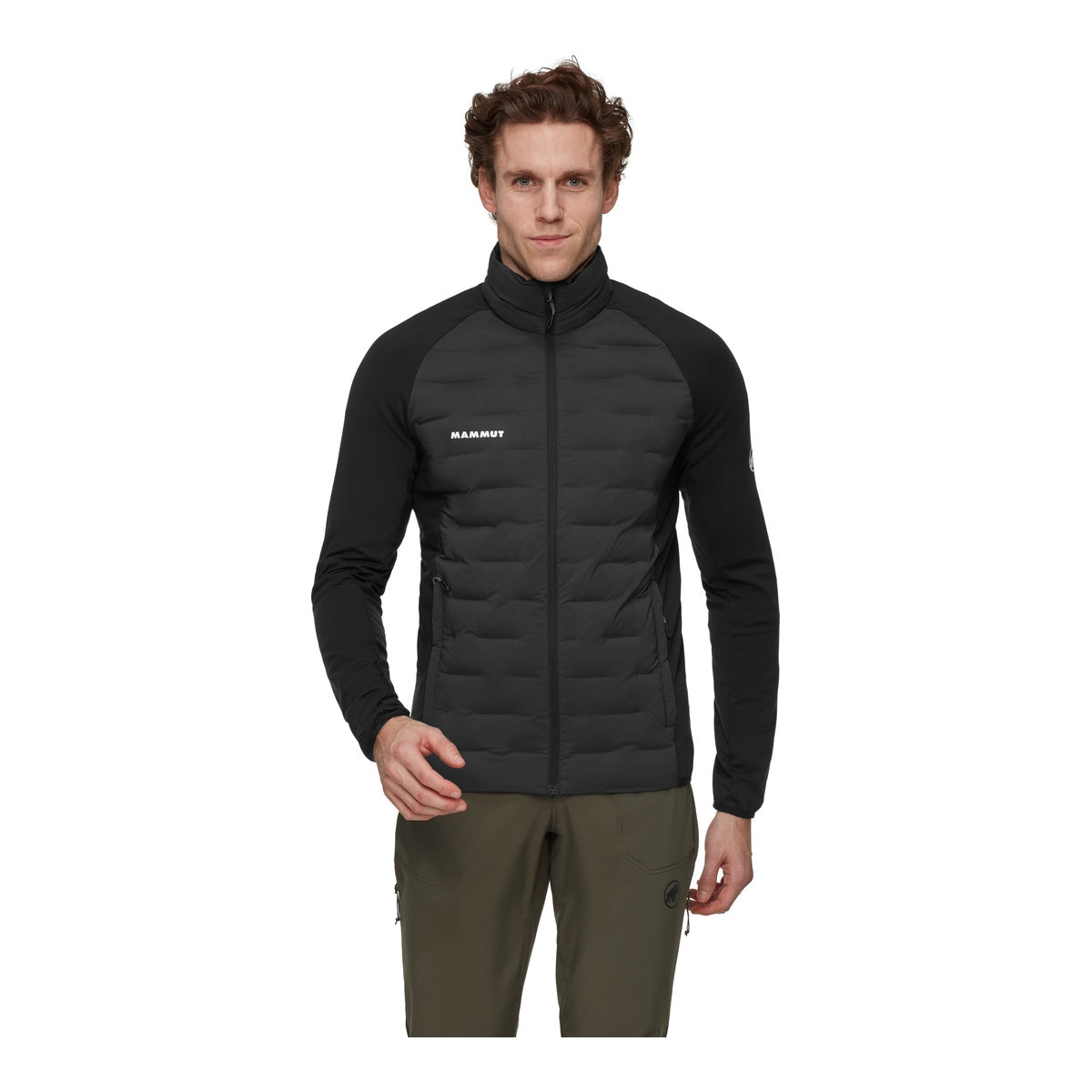 Geaca Barbati Mammut Sender In Hybrid Black
