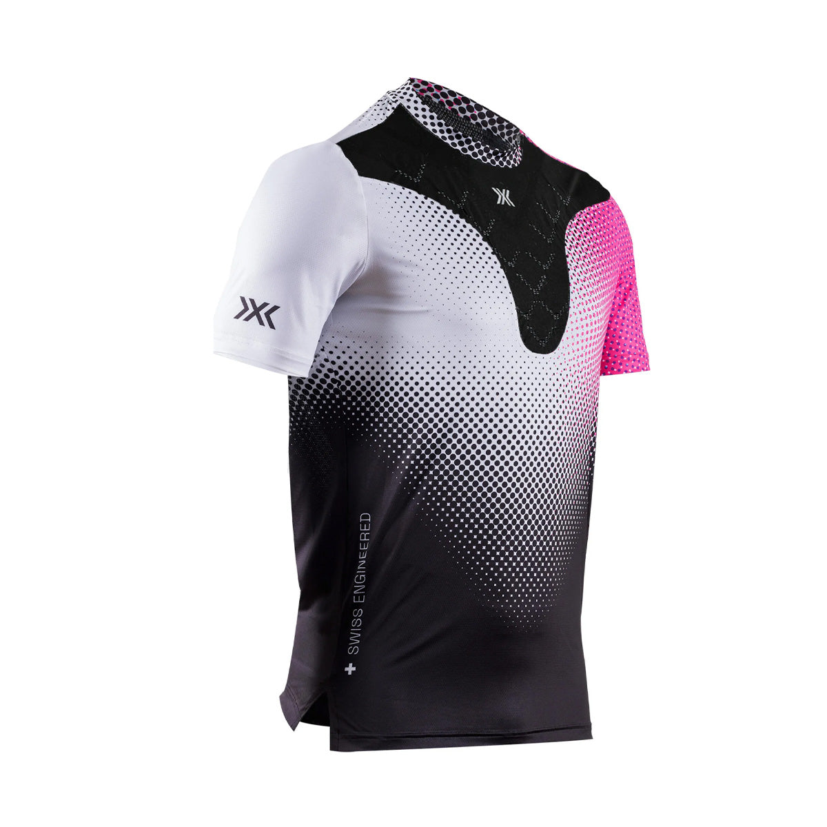 Tricou Barbati X-BIONIC Corefusion Run Dot Fade-White-Neo Pink