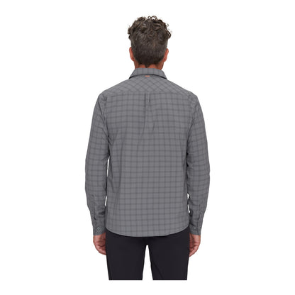 Camasa Barbati Mammut Lenni Longsleeve Steel-Black