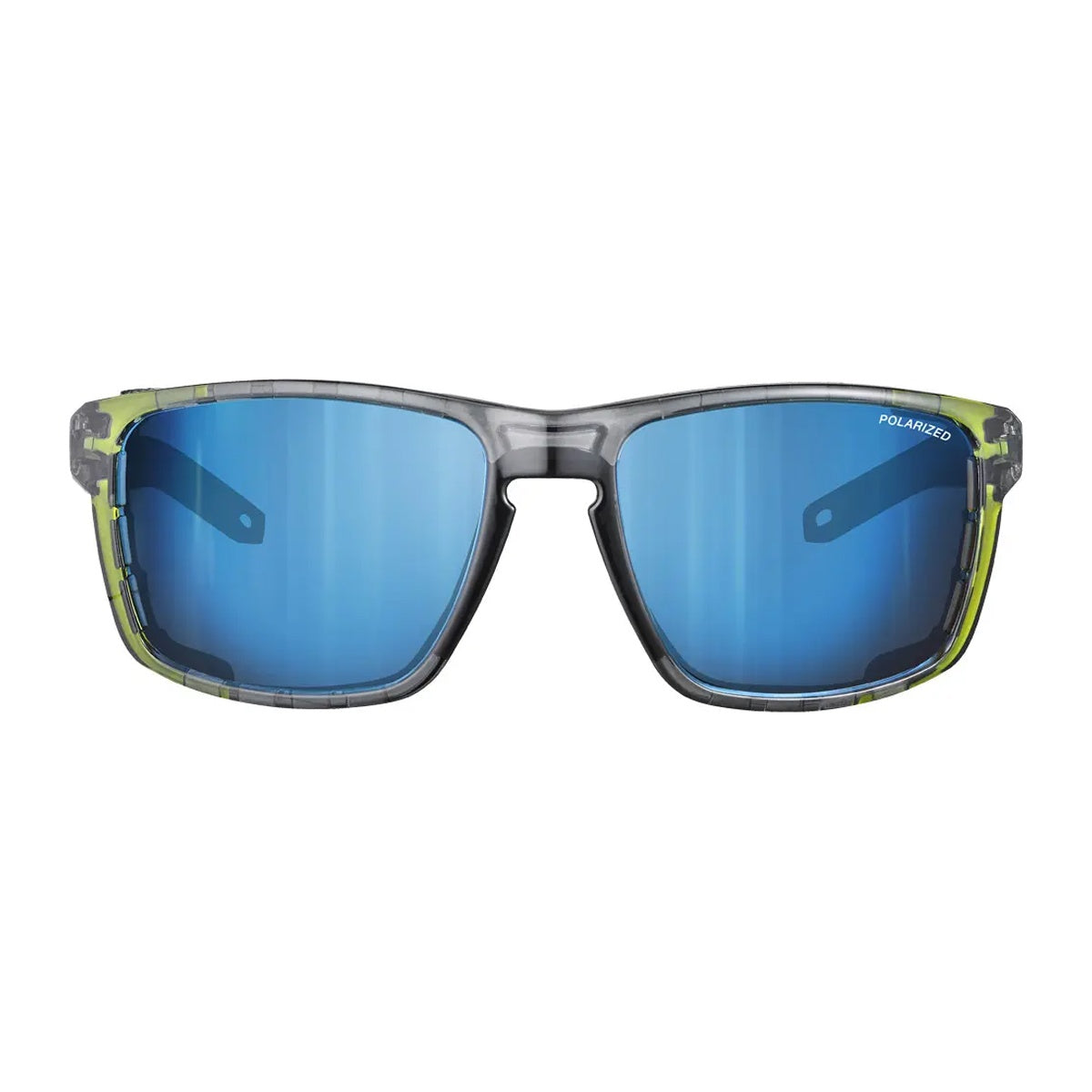 Ochelari Julbo Shield Ocean Master Shiny Translucent Black-yellow Spectron Hd 4 Polarized Black
