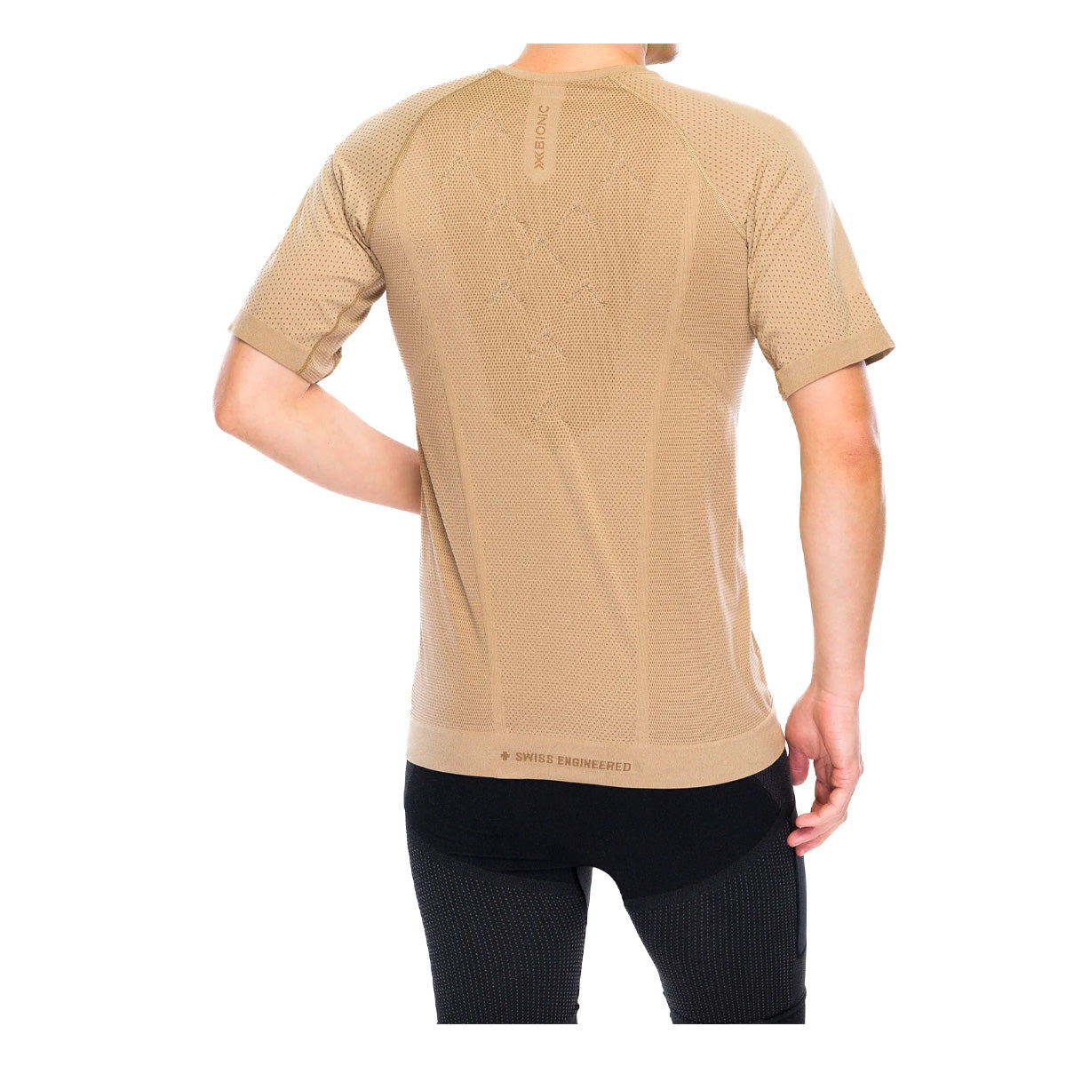 Tricou Barbati X-BIONIC Xceed Run Sand-Dark Sand