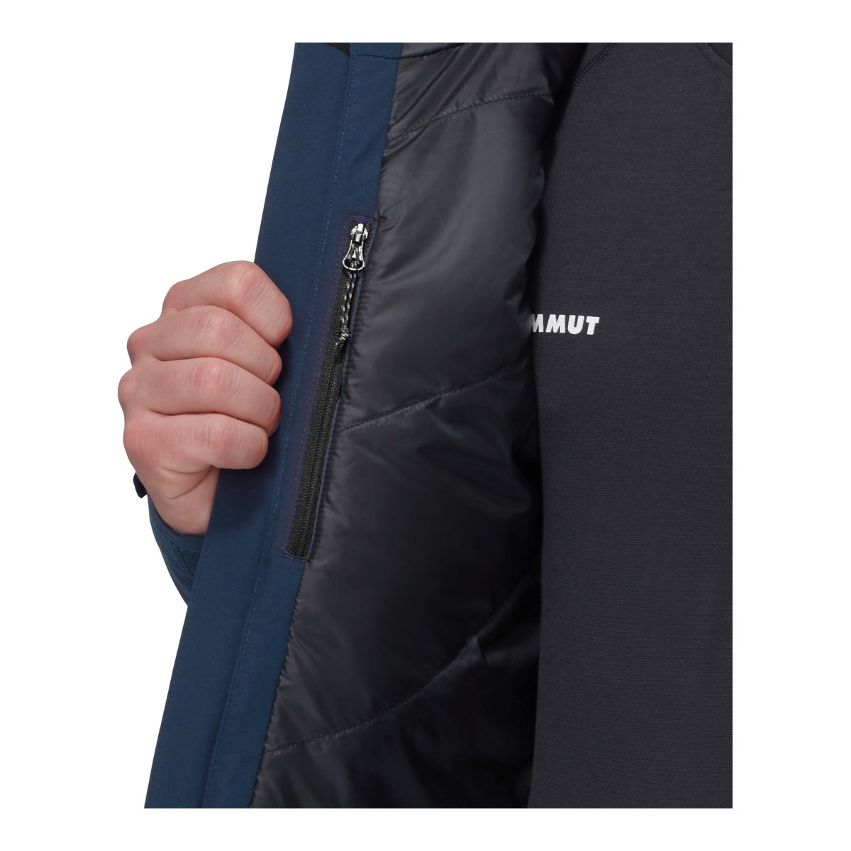Geaca Schi Barbati Mammut Stoney HS Thermo Hooded Marine