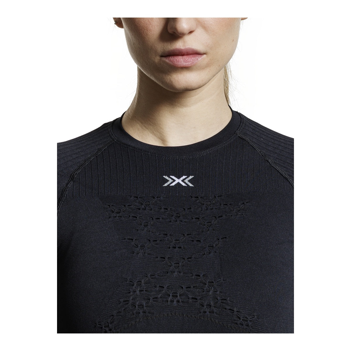 Bluza Femei X-Bionic Energy Accumulator 4.0 Lg Sl Wmn Opal Black/Arctic White