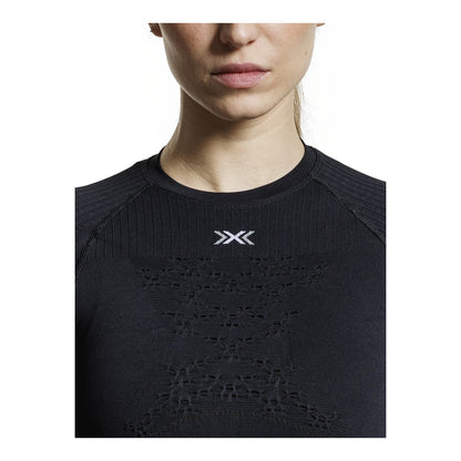 Bluza Femei X-Bionic Energy Accumulator 4.0 Lg Sl Wmn Opal Black/Arctic White