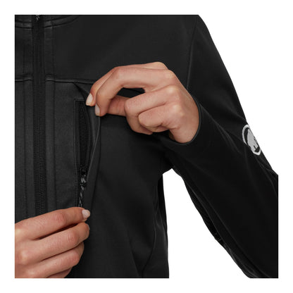 Jacheta Softshell Femei Mammut Ultimate VIII So Hooded Black
