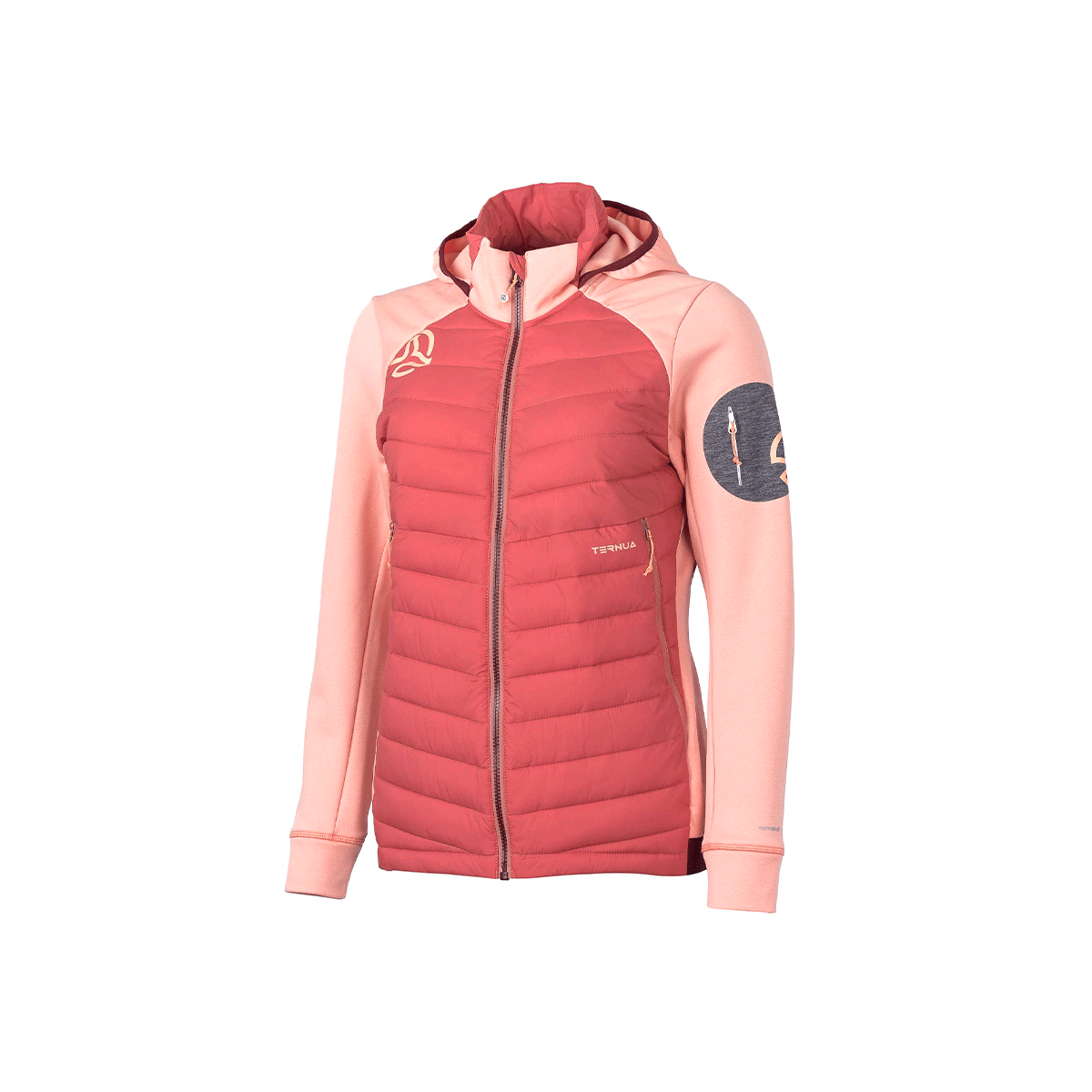 Jacheta Dama Ternua Yukkon 2.0 Hybrid Washed Bordeaux