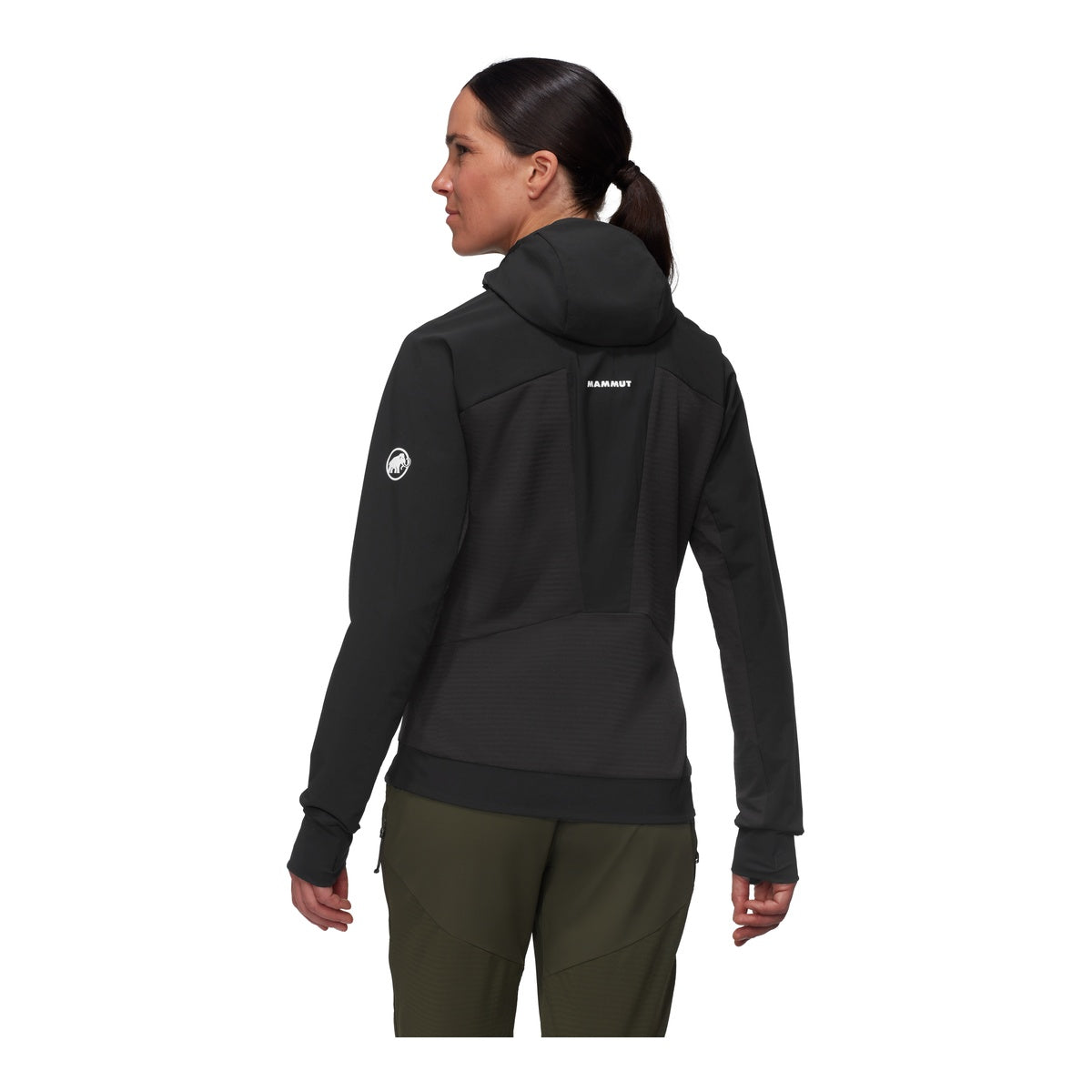 Jacheta Softshell Femei Mammut Aenergy So Hybrid Hooded Black