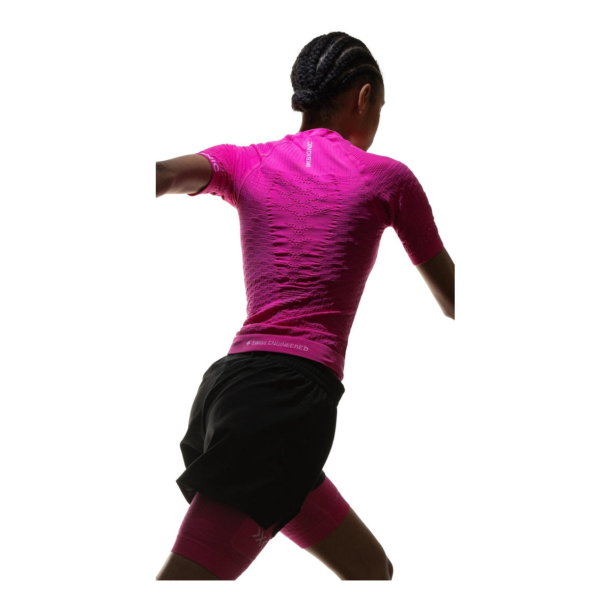 Tricou Femei X-Bionic Effektor Wmn Neo Pink/X White