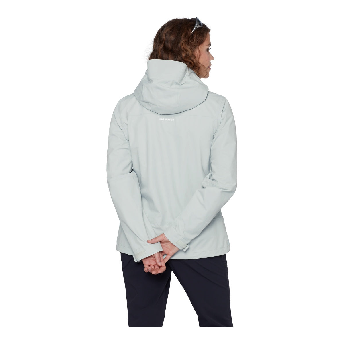 Jacheta Femei Mammut Crag HS Hooded Silver Sage