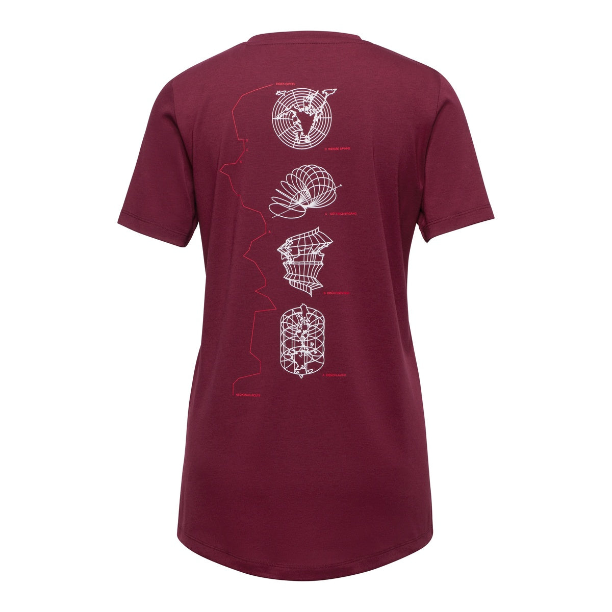 Tricou Femei Mammut Mountain Eiger Vin