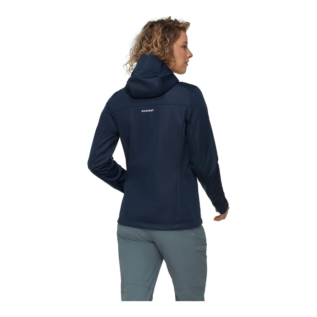 Jacheta Softshell Femei Mammut Ultimate VIII So Hooded Marine
