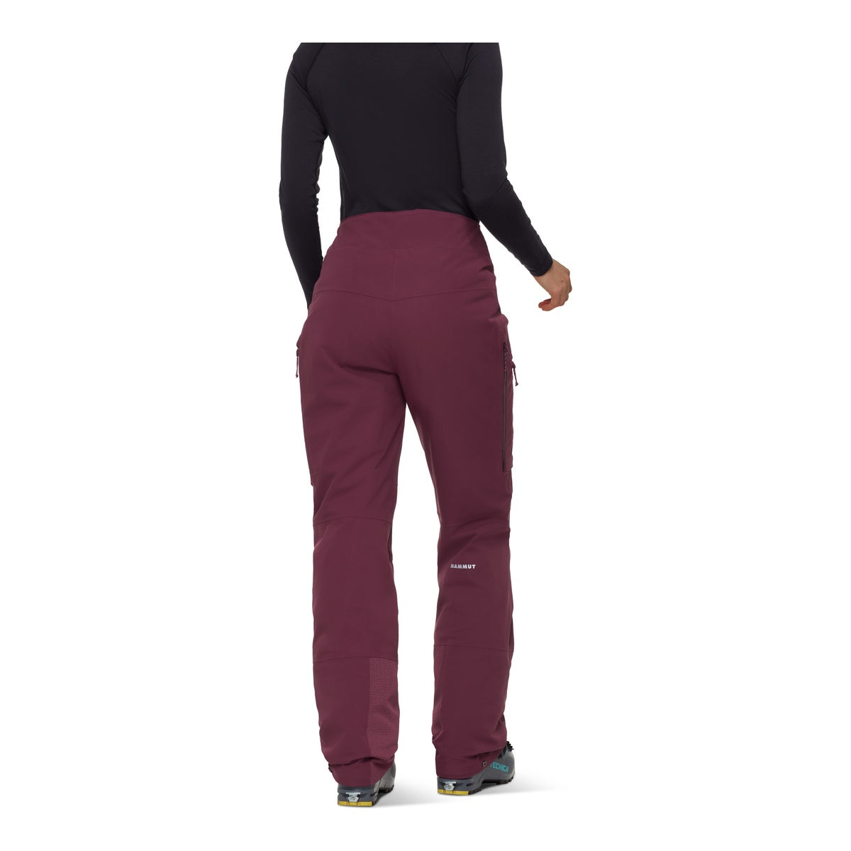 Pantaloni Schi Femei Mammut Stoney HS Thermo Burgundy