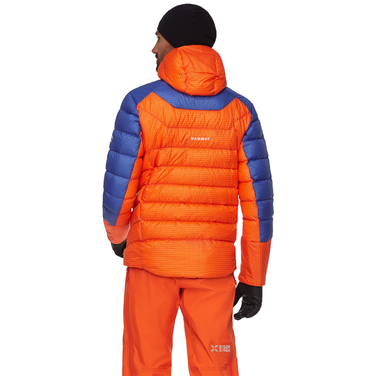 Jacheta Barbati Mammut Eiger Nordwand Light Down In Hooded Eiger Orange-Eiger Blue