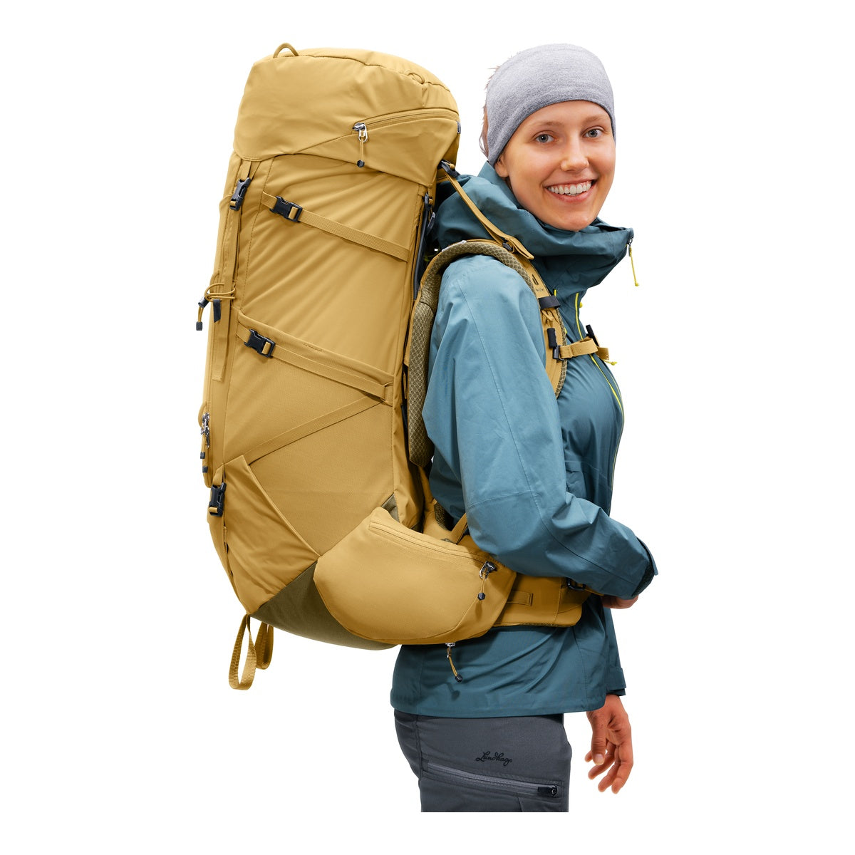 Rucsac Munte Femei Deuter Aircontact Core 55+10 SL Savanna Nori