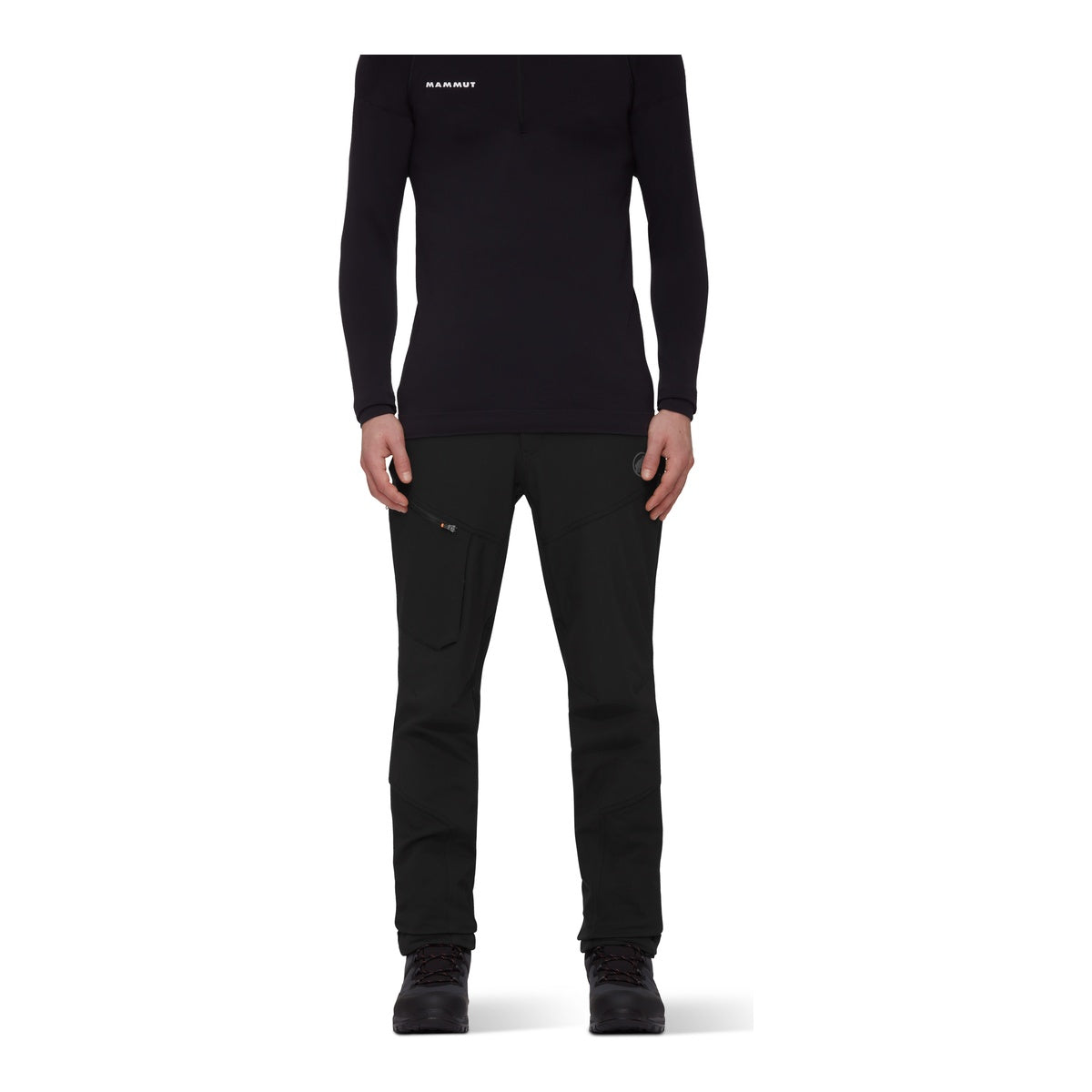 Pantaloni Softshell Barbati Mammut Zinal Guide So Hybrid Black