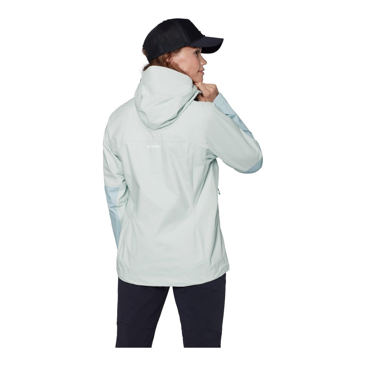 Jacheta Femei Mammut Ducan HS Hooded Silver Sage-Nebla