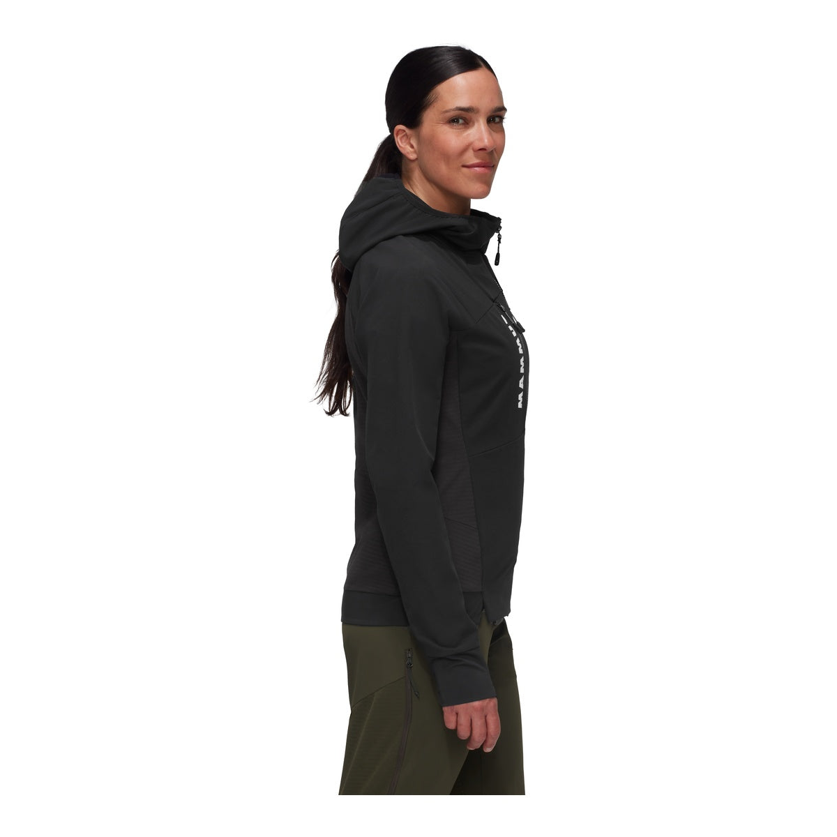 Jacheta Softshell Femei Mammut Aenergy So Hybrid Hooded Black