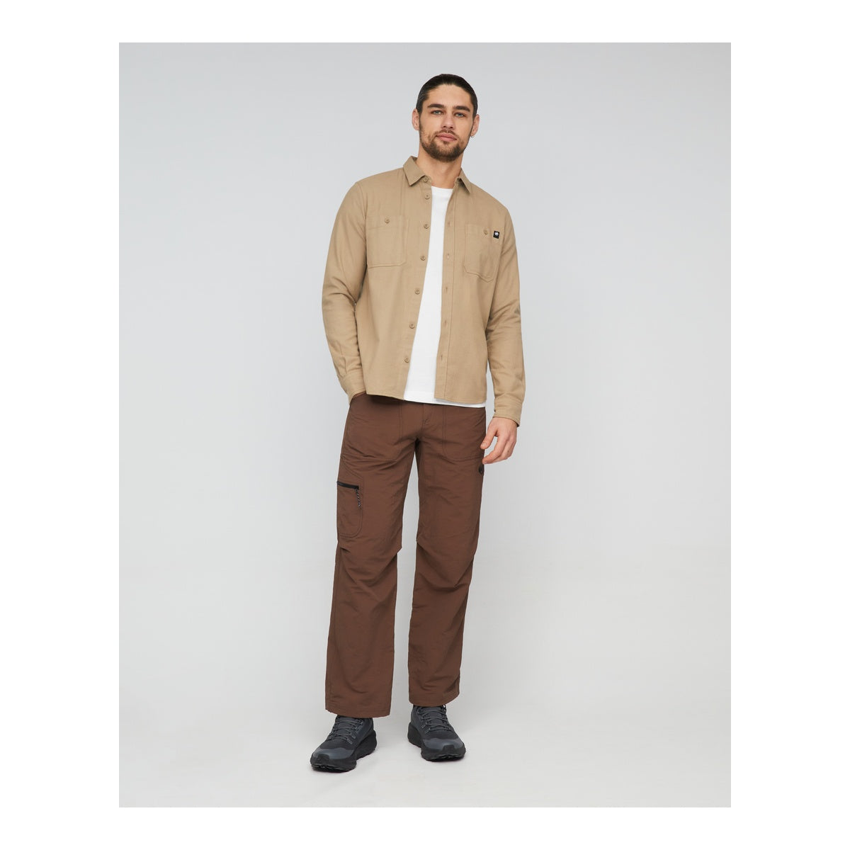 Camasa Barbati Mammut Alvra Plain Longsleeve Sablun