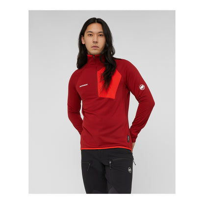 Polar Barbati Mammut Aenergy Light Ml Half Zip Pull Dark Mammut Red-Mammut Red