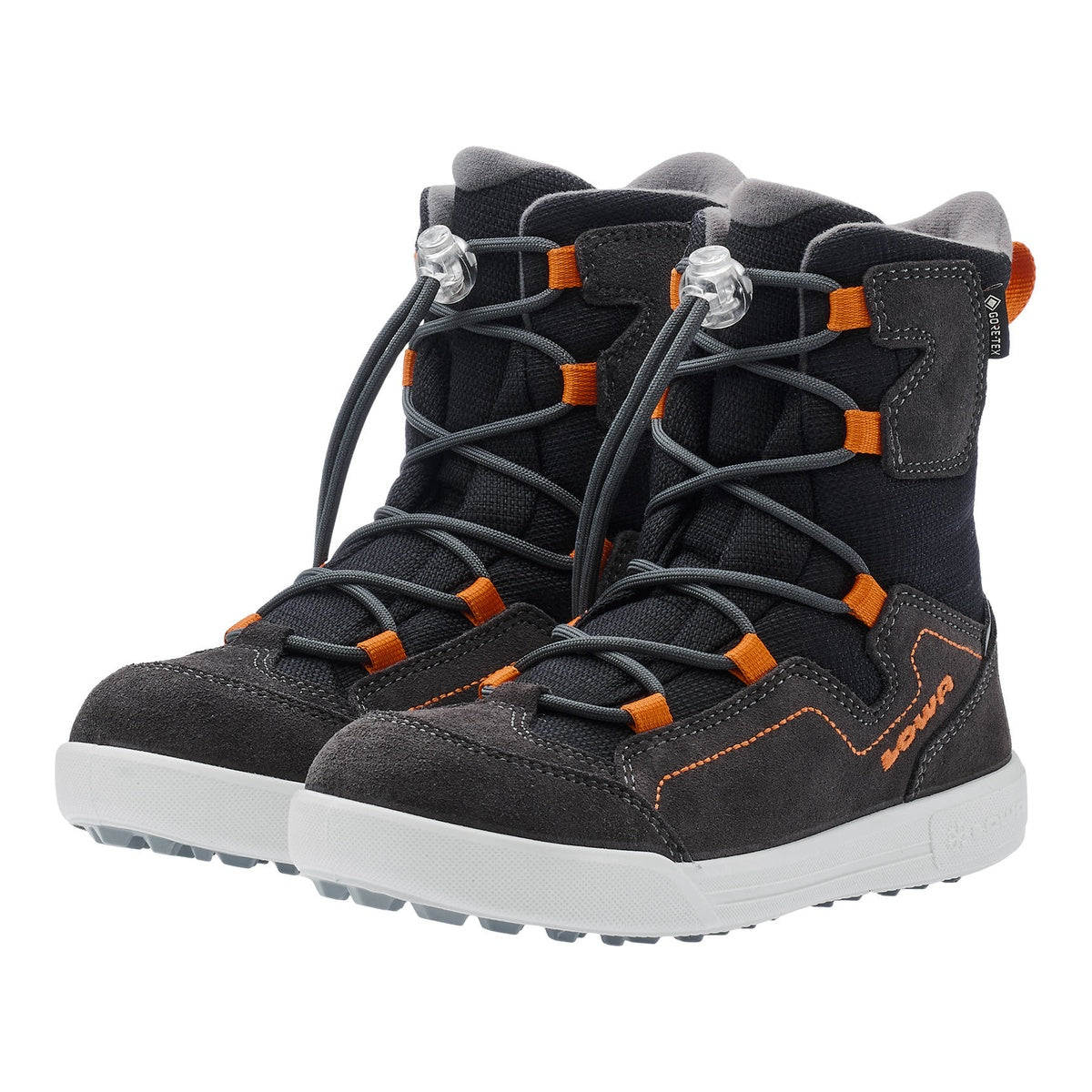 Bocanci Iarna Baieti Lowa Raik 2 Gtx Hi Jr Black/Orange