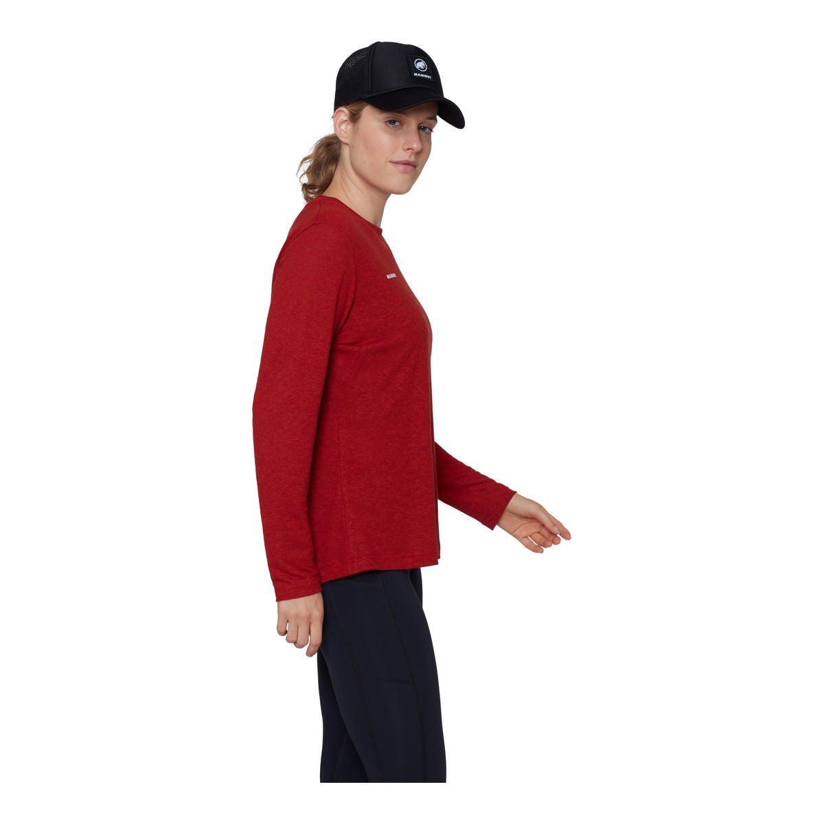 Bluza Femei Mammut Massone Light Longsleeve Dark Mammut Red